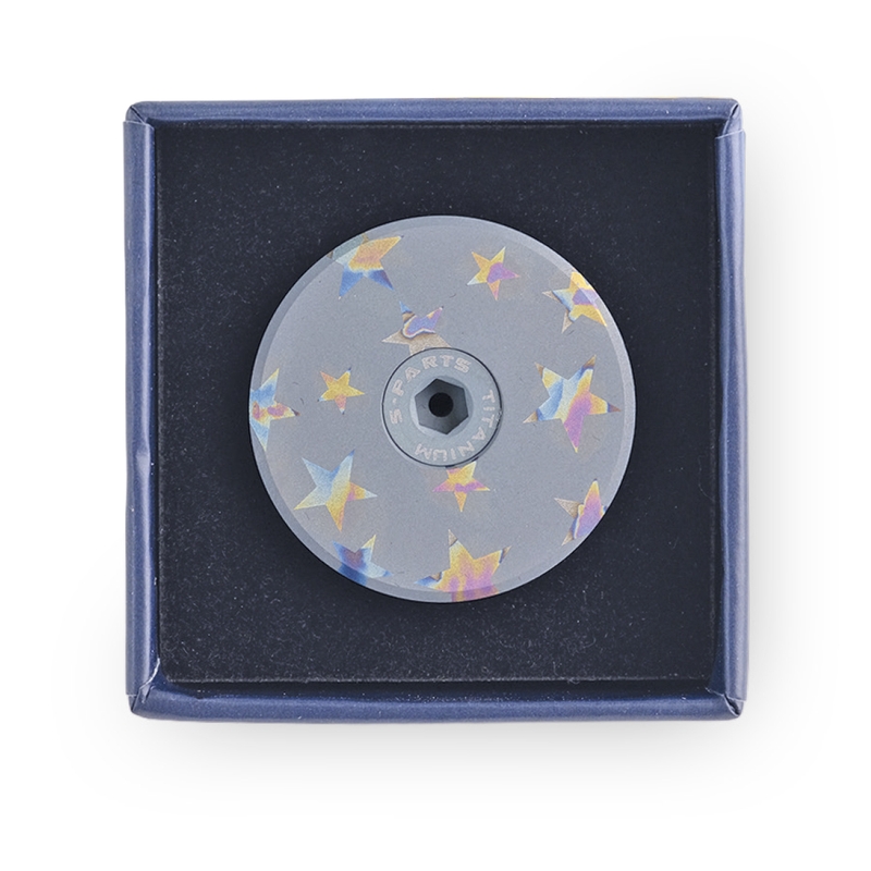 Steering Cap Star Shield Titanium
