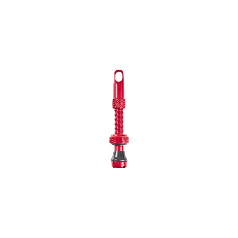 Valvola Tubeless In Alluminio 60mm Rosso