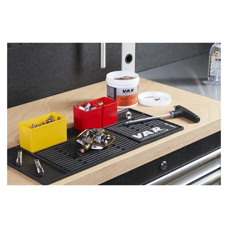 Tappetino da banco in gomma nera - image