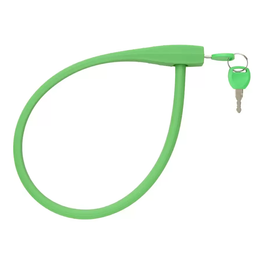 600mm neon green cable lock - image