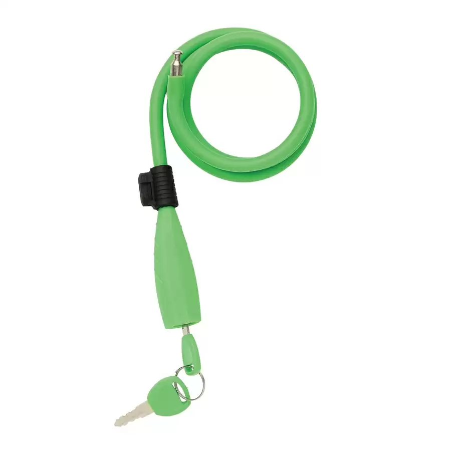 100cm neon green spiral padlock - image