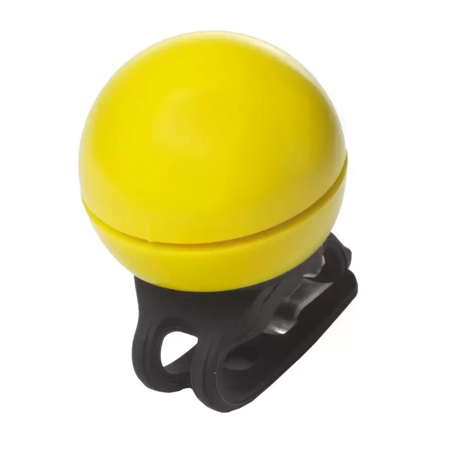 electric bicycle bell 40mm plastic yellow - image