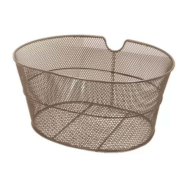 Front oval basket brown color - image