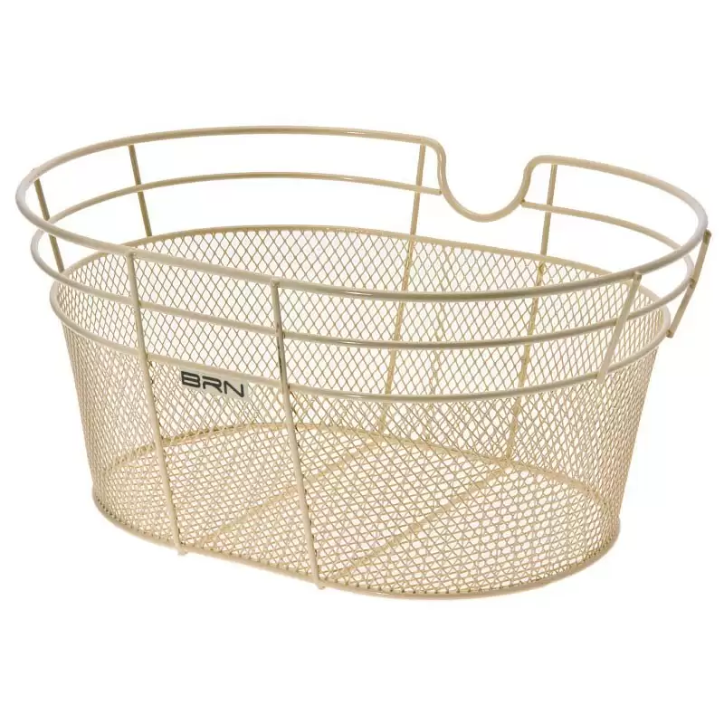 Cream cheap bike basket