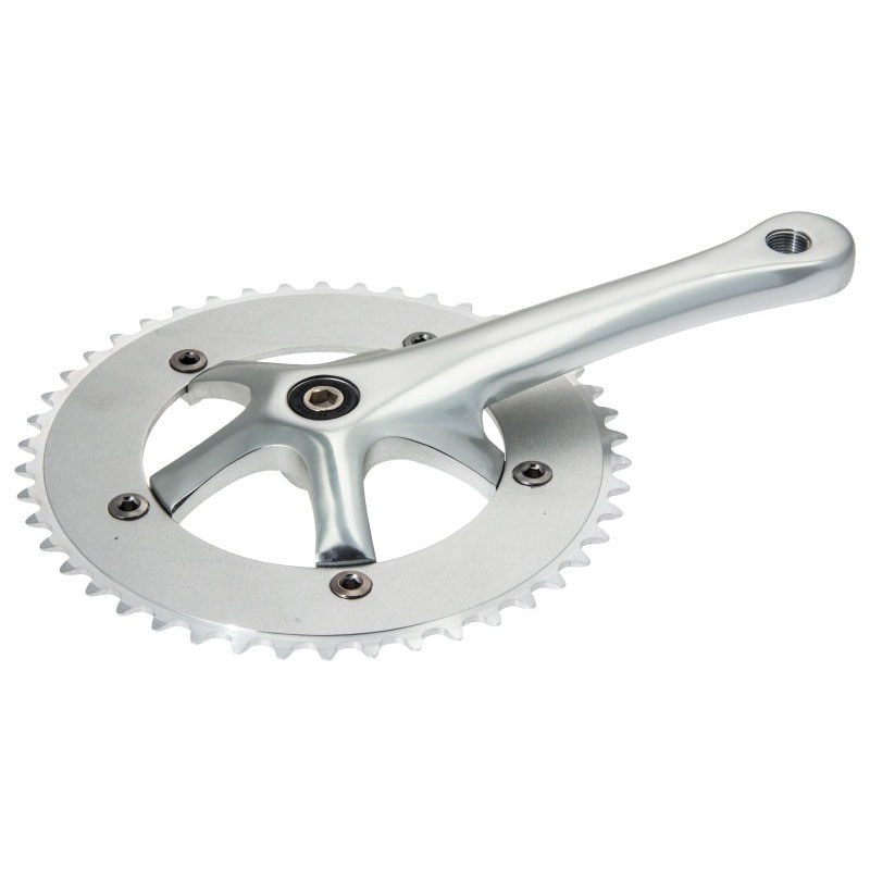 crankset square spindle urban 46t x 1/8 x 165mm silver