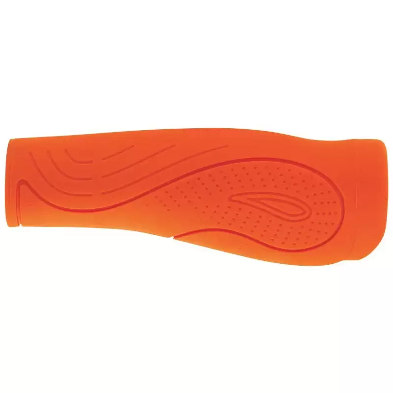 coppia manopole palmari comfort gomma morbida arancione - image