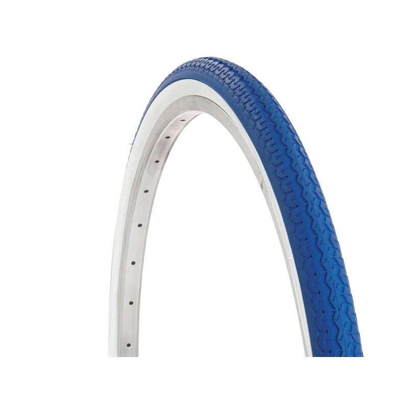 Tire Trekking 26x1-3/8'' Wire White/Blue