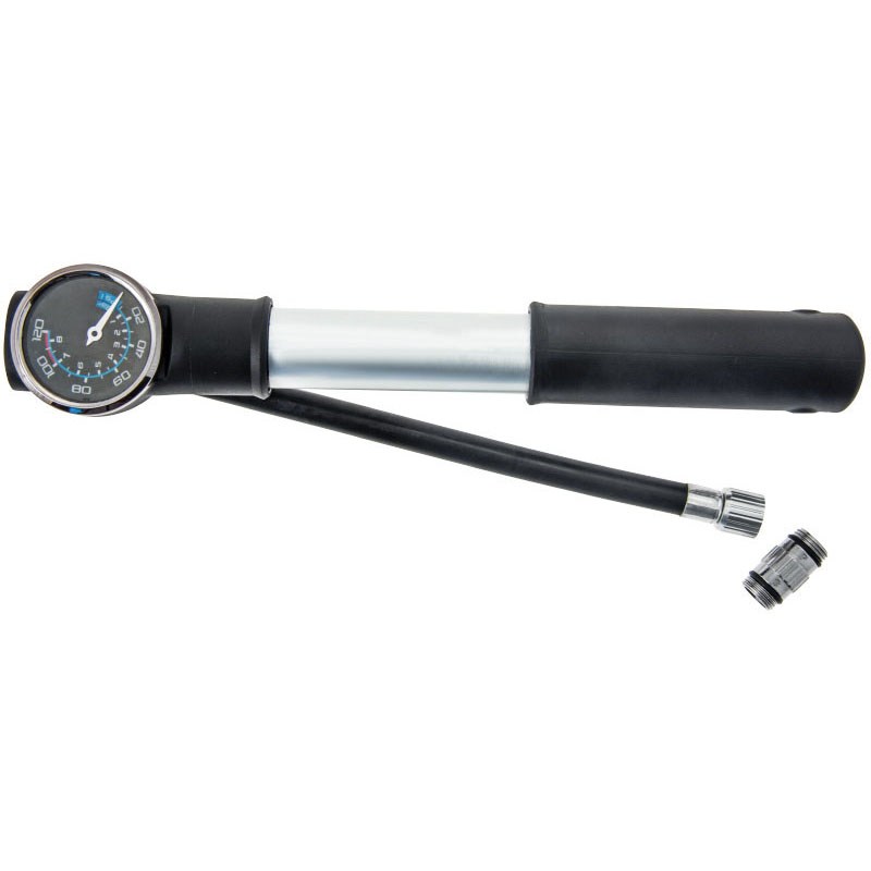 portable pump tube with maxi pressure gauge aluminium