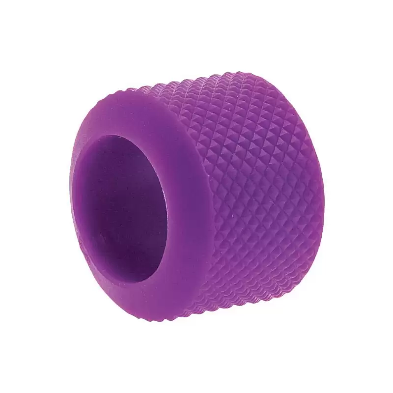 anillo de agarre de repuesto goma blanda violeta - image