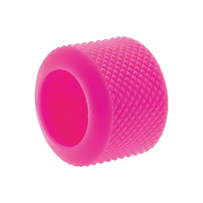 anillo de agarre de repuesto de goma blanda rosa - image