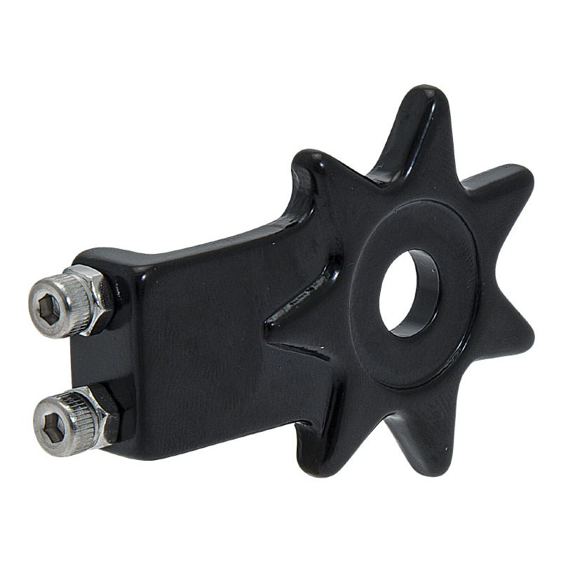pair chain tensioner star fixed track aluminium black