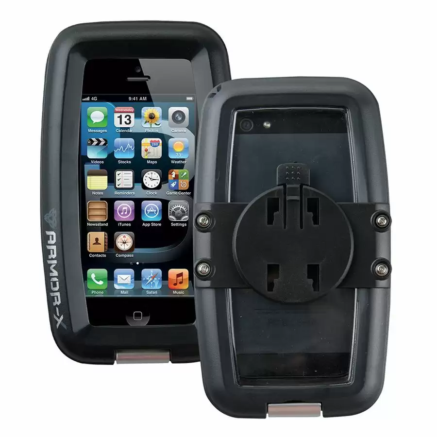 Handlebar cover for smartphone black 130x60x12mm - image