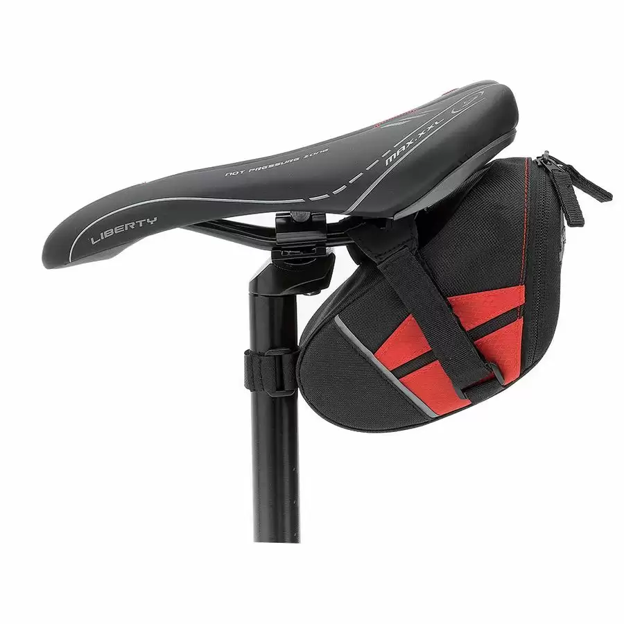 Saddle bag black / red - image