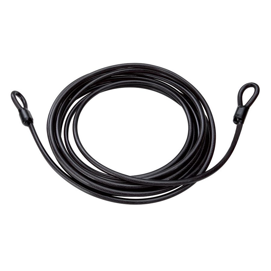 Steel cable diameter 12 mm x 3 meters black