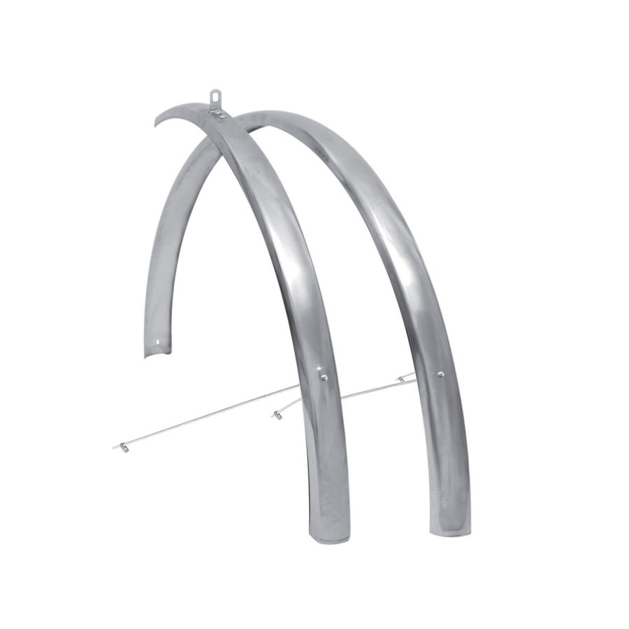 Mudguard set Condorino city 28'' stainless steel 36mm with clamps