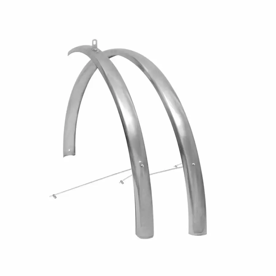 Mudguard set Condorino city 28'' stainless steel 36mm with clamps - image