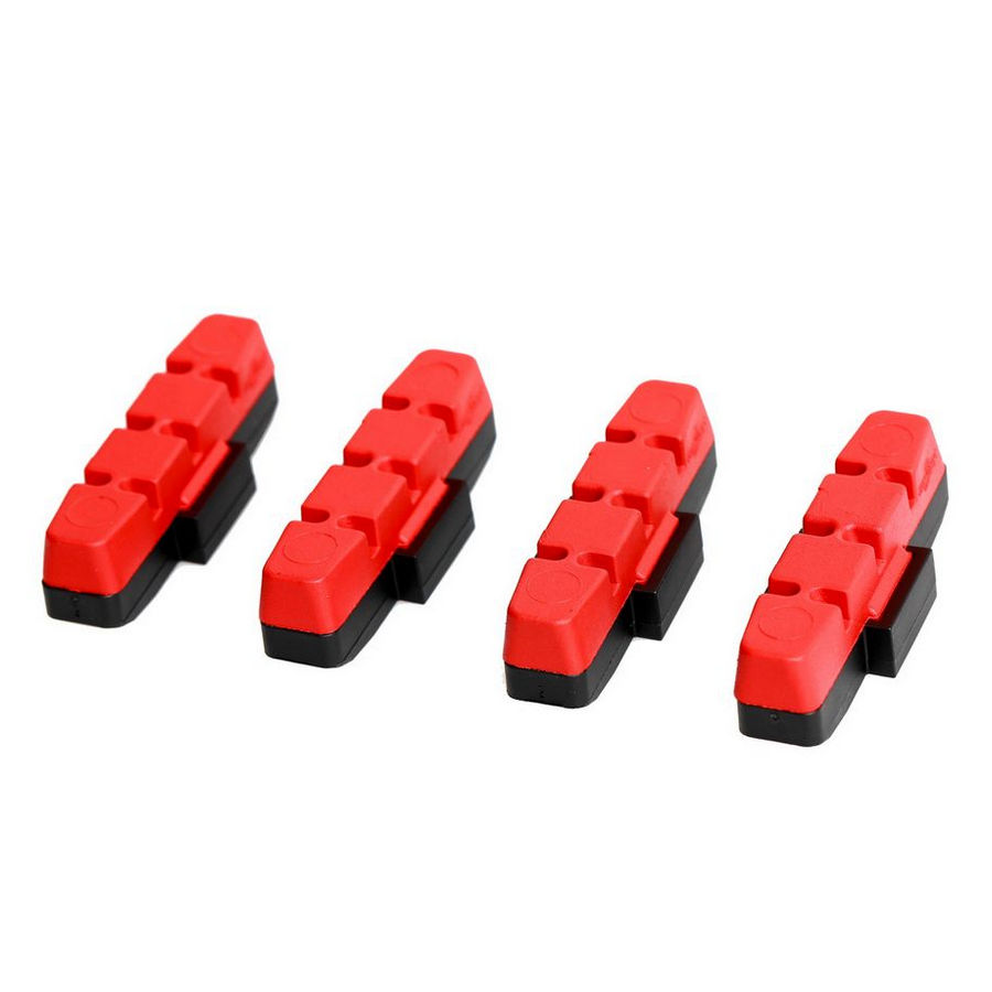 Brake pad set 2 pairs for HS11 / HS22 / HS33 R red