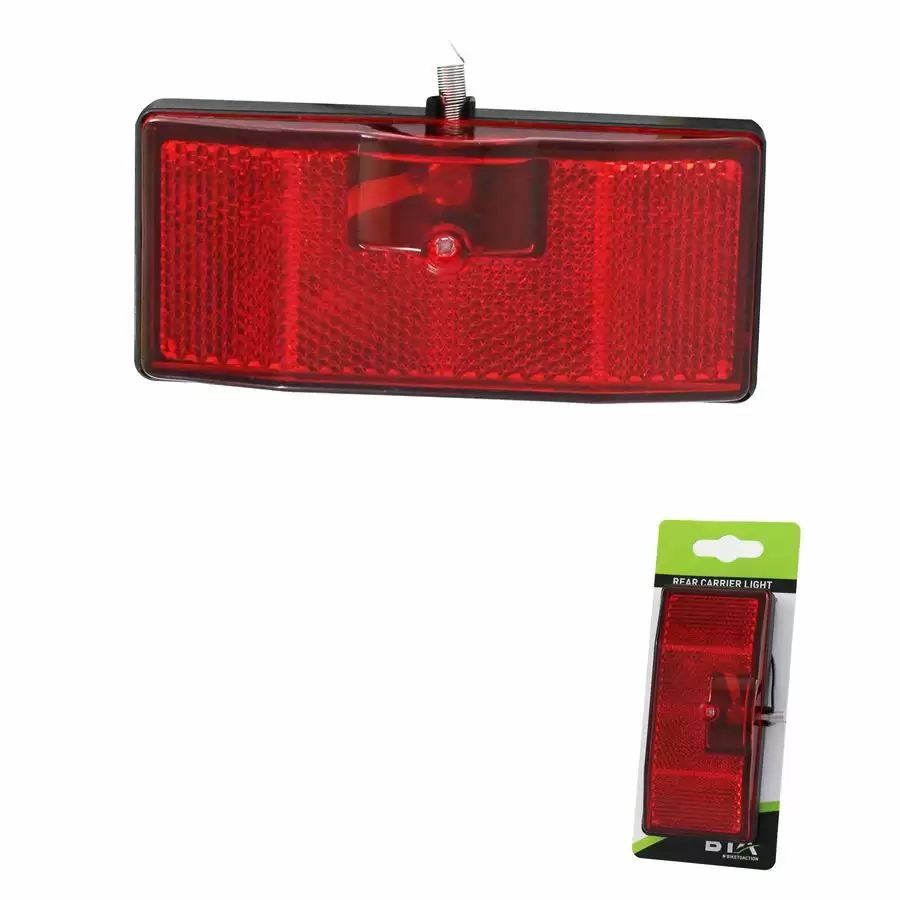 Rear Dynamo Light for Red Luggage Rack - image
