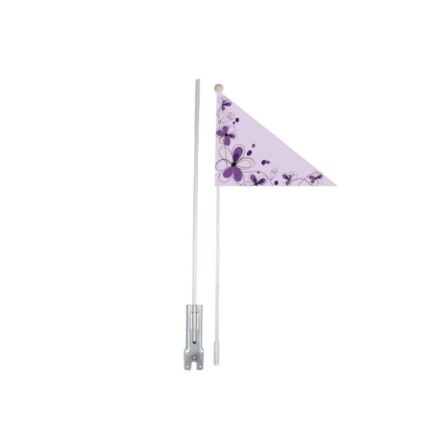 Bicycle flag purple color