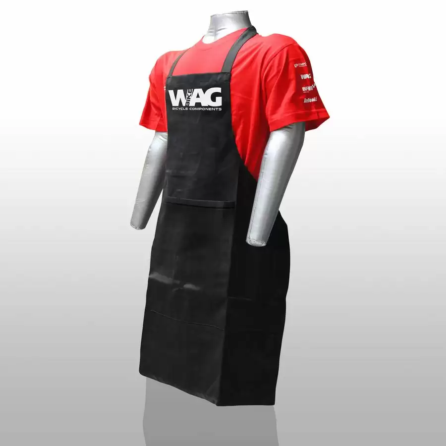 Work apron with central pocket - image