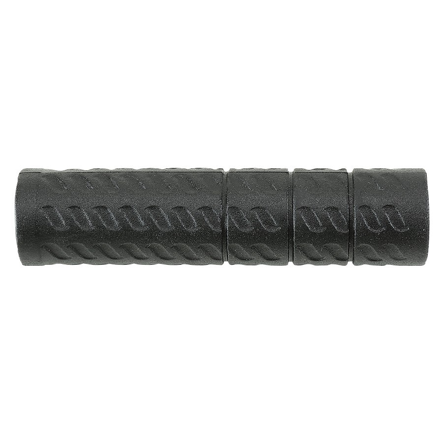 Drilled 120mm Black Super Soft Grips For Honda SH300 – Open Ends, Fits 22mm/24mm, Made In Italy