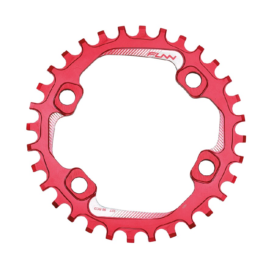 Chainring 30T Solo 96 Narrow Wide BCD 96mm Aluminum Shimano Red