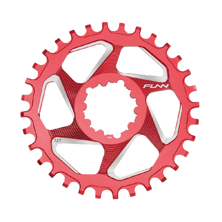 Chainring 28T Solo DX Narrow Wide SRAM Direct Mount 6mm Offset Aluminum Red