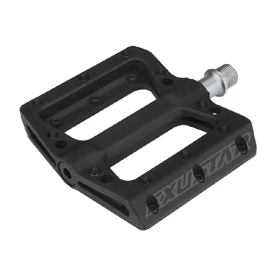 Flat MTB Pedals E-PB71 Thermoplastic Black - image
