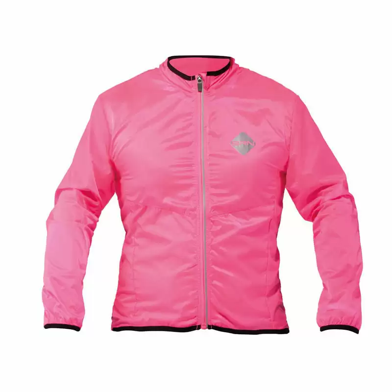 Windproof long sleeve jacket fuxia size L - image