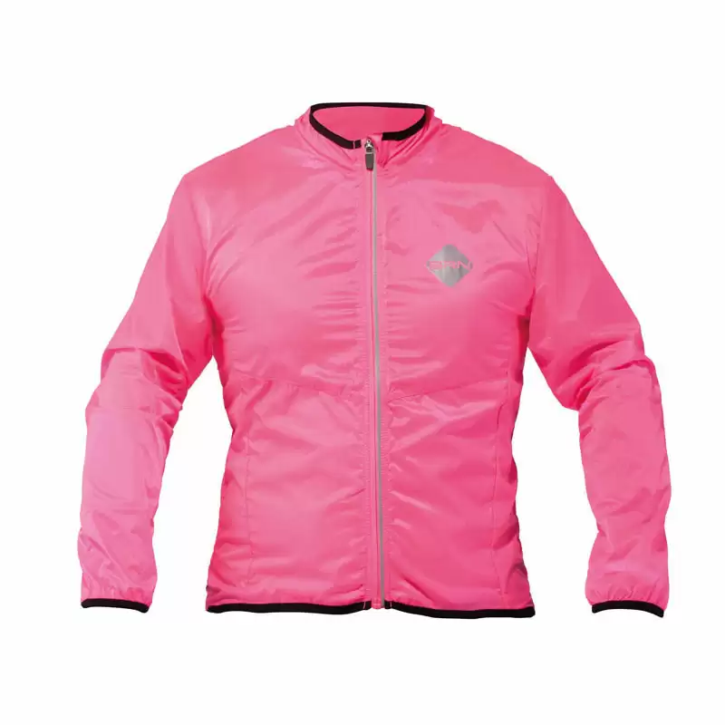 Windproof long sleeve jacket fuxia size S - image