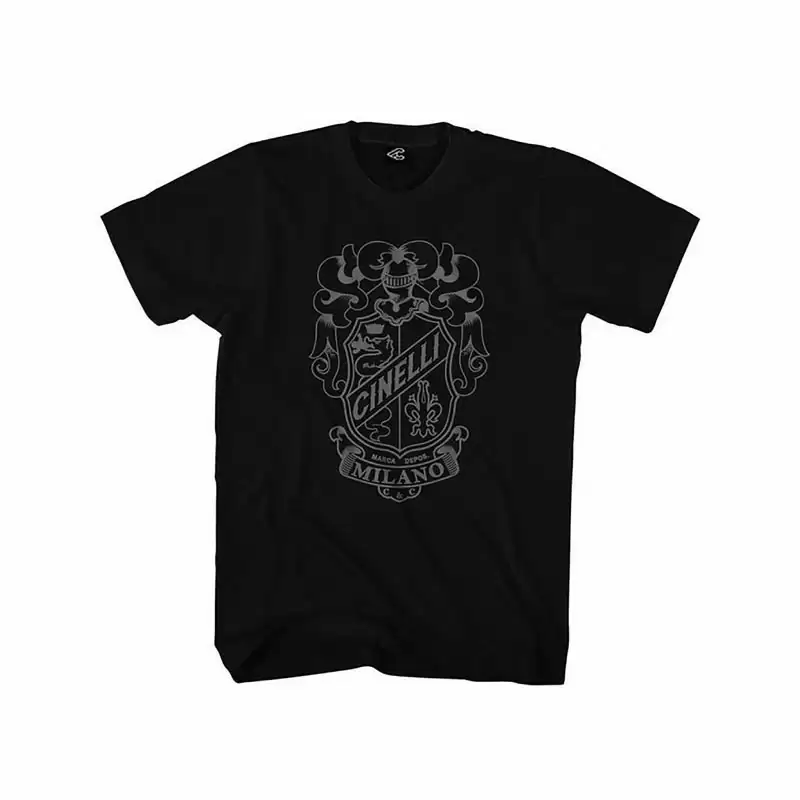 T-shirt crest black size M - image