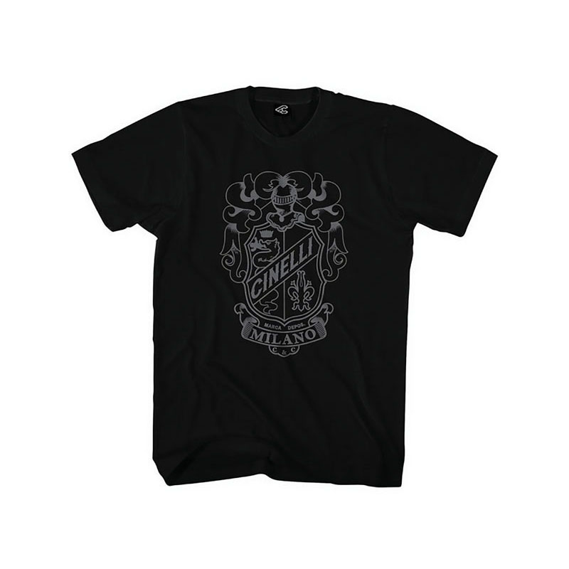 T-Shirt Wappen schwarz Größe XL