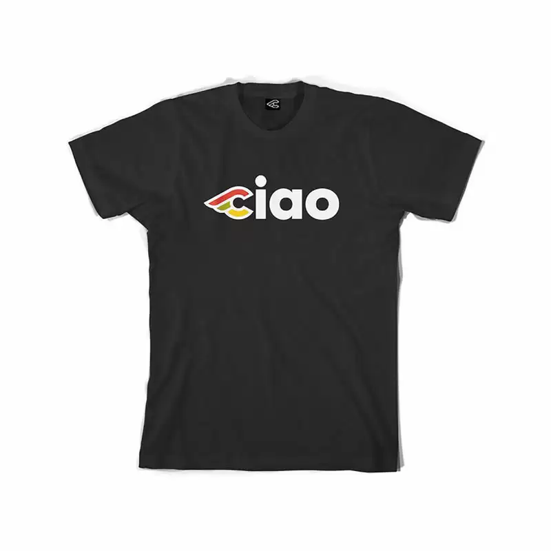 T-shirt Ciao nera taglia L - image