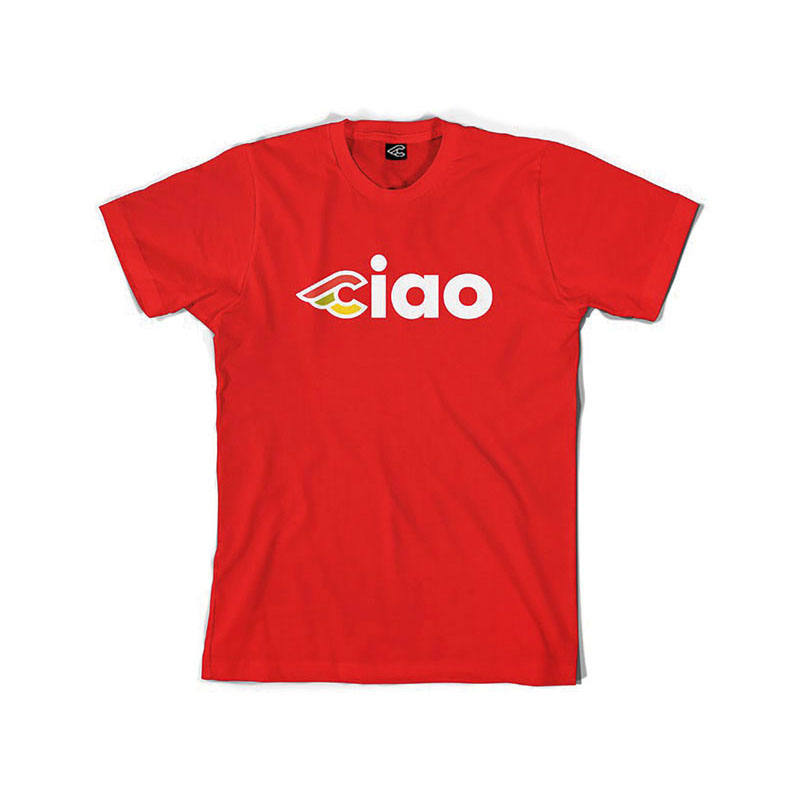 T-shirt Ciao rossa taglia XL