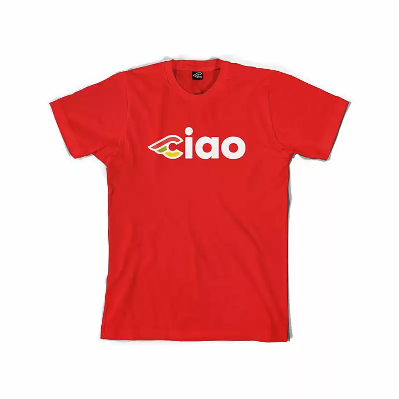 T-shirt Ciao rossa taglia XL - image