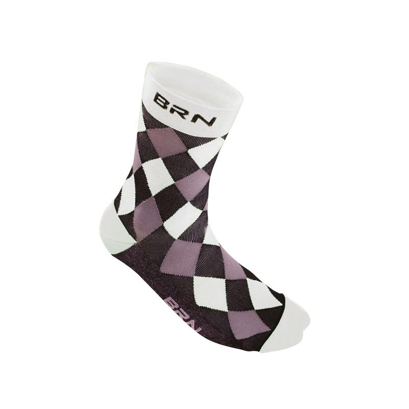 Black / white checkered socks size 39-42