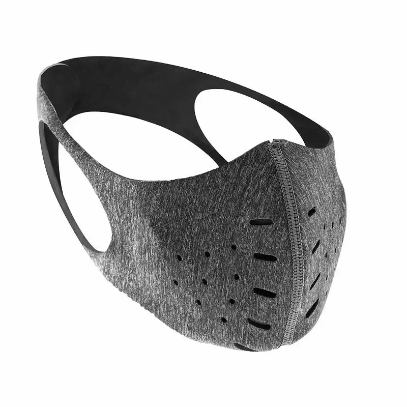 Gray adjustable antismog facial mask - image