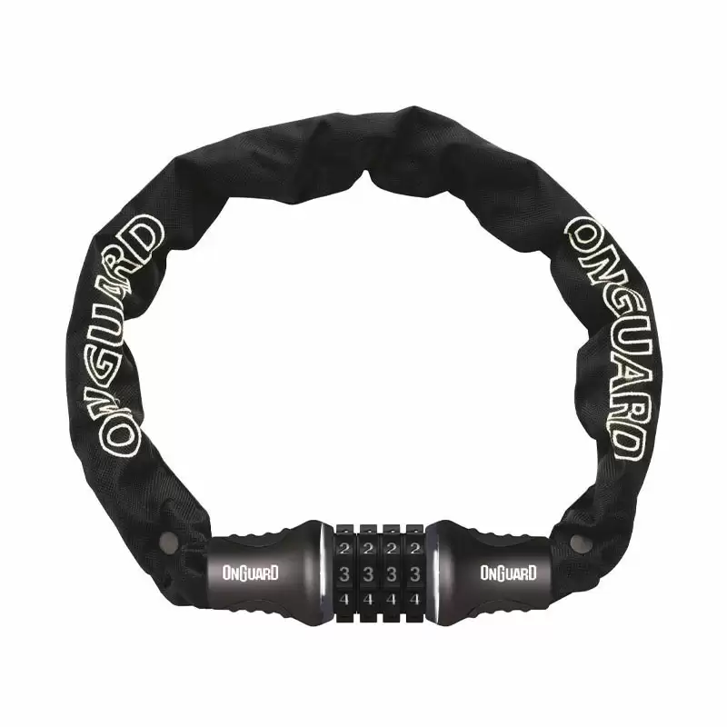 Chain lock with combination Mastiff platinum 800x8mm black - image