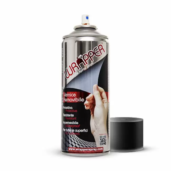 Vernice removibile Wrapping Spray Nero Opaco RAL 9005 - image