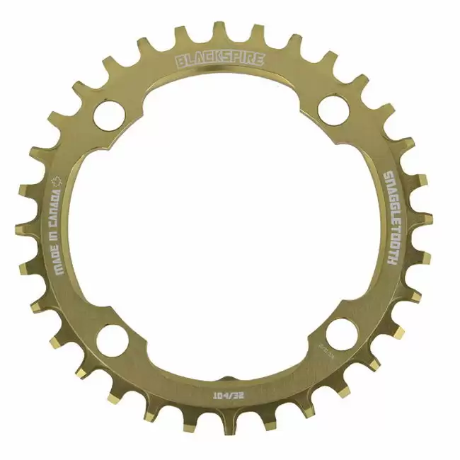 Snaggletooth chainring 104mm 32t gold - image