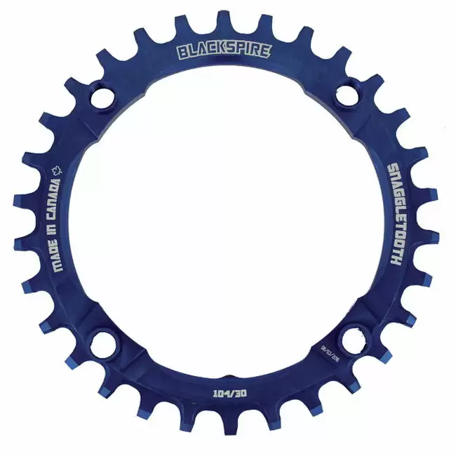Snaggletooth chainring 104mm 32t blue - image