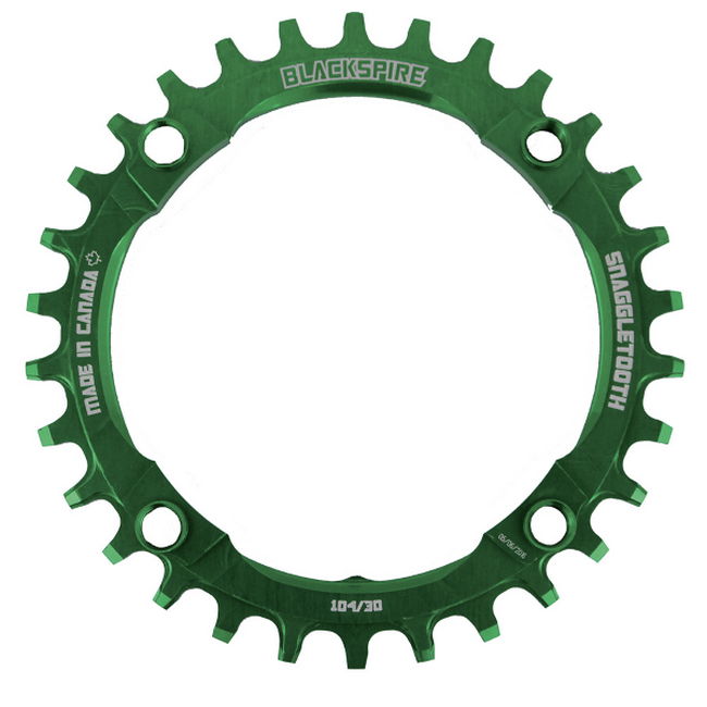 Snaggletooth chainring 104mm 30t green