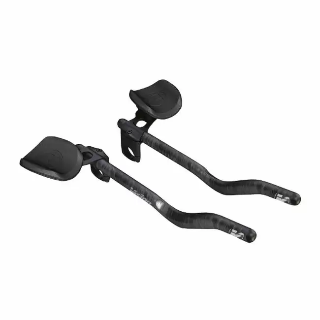 Prolunghe Clip-on TRIMAX CARBON S-Bend Nero - image