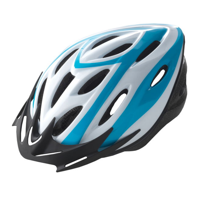 Rider Helmet White/Blue Size L (58-61cm)