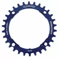 snaggletooth chainring 104mm 30t blue blue