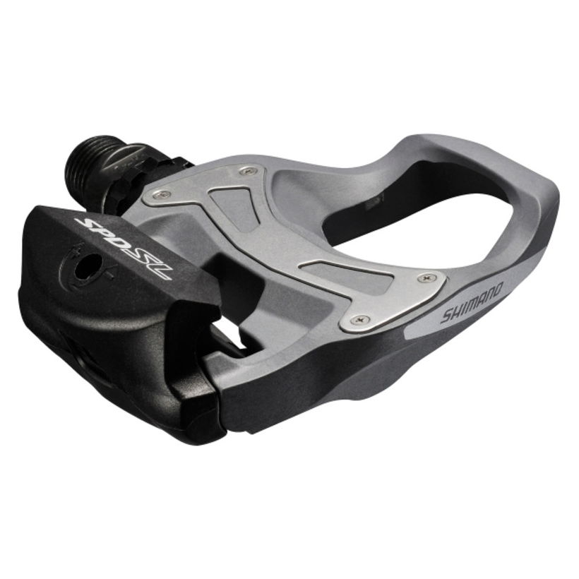 Pair of Road Pedals 105 R550 SPD-SL Grey with SM-SH11 Cleats