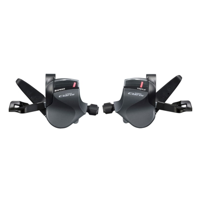 Pair of Shift Control Levers 3x8s Claris R2000/R2030 with Indicator / for Flat Handlebar