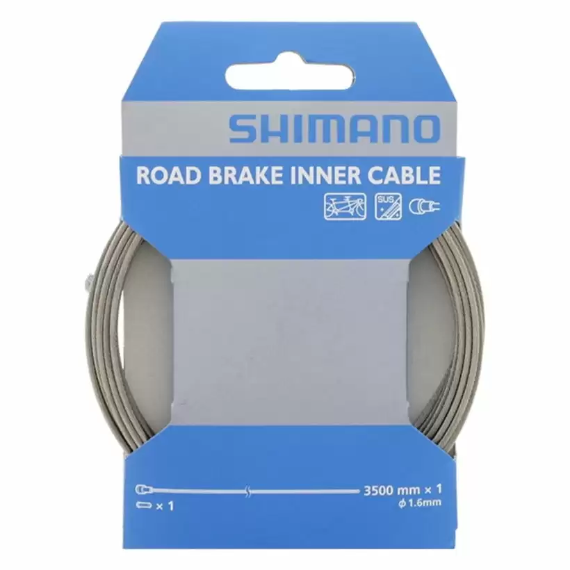 Stainless Steel Brake Inner Cable 1.6 x 3500mm Road Tandem - image