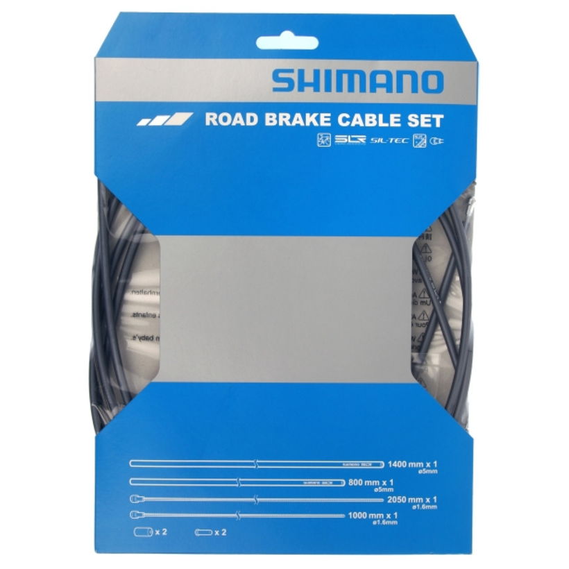 Brake Cable Kit SIL-TEC Coated Road Grey