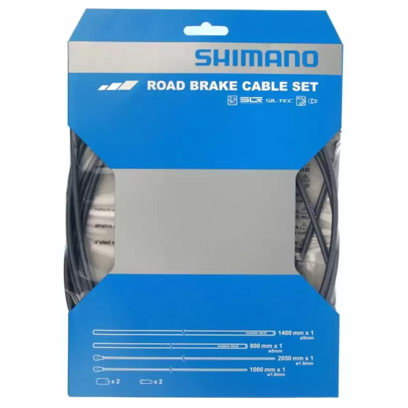 Kit de câbles de frein SIL-TEC Coated Road Grey - image
